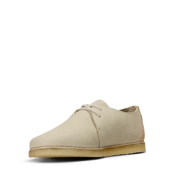 Clarks Womens Ashton Flat Shoes White | CA-9358124